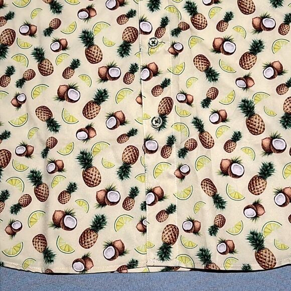 Dixxon Flannel Company Fist pineapple, piña colada casual button down - Picture 3 of 7
